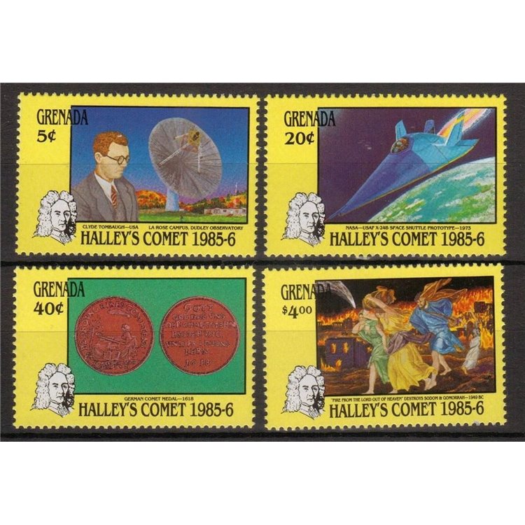 GRENADA 1986 Cometa di Halley 4v MNH**