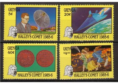 GRENADA 1986 Cometa di Halley 4v MNH**