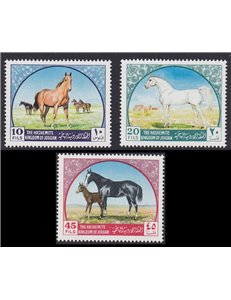 GIORDANIA 1969 Cavalli arabi 3v MNH**