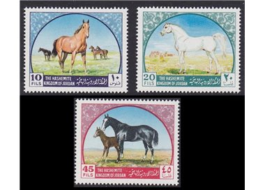 GIORDANIA 1969 Cavalli arabi 3v MNH**