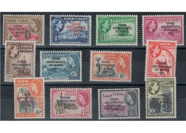 GOLD COAST 1957 Serie ordinaria 12v MNH**