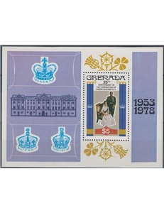 GRENADA 1978 Silver Jubilee BF MNH**