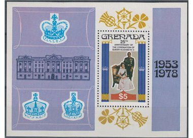 GRENADA 1978 Silver Jubilee BF MNH**