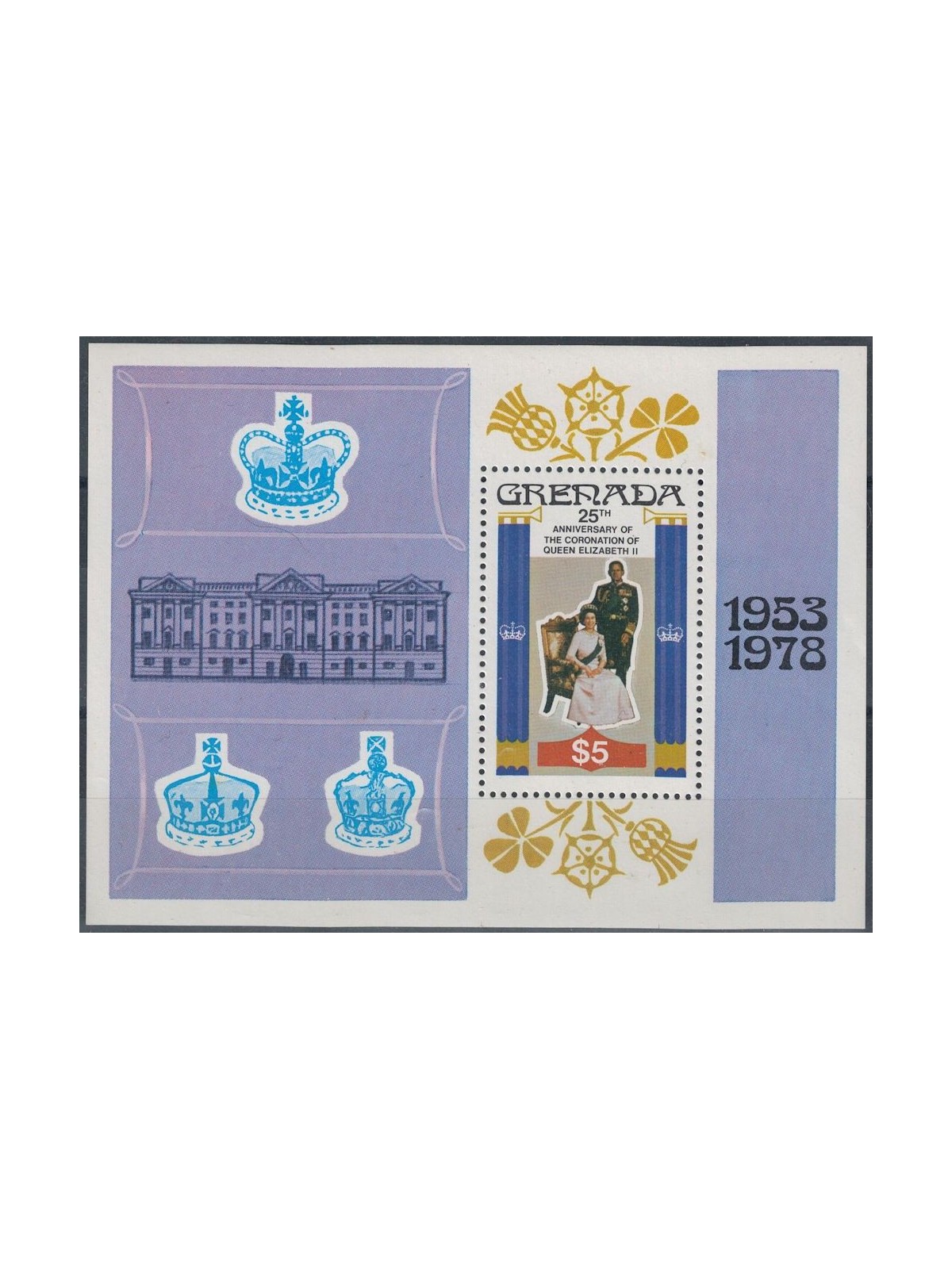 GRENADA 1978 Silver Jubilee s/s MNH**