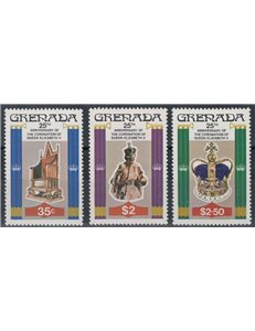 GRENADA 1978 Silver Jubilee 3v MNH**