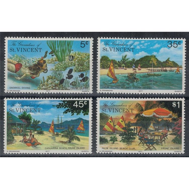 GRENADINES OF ST. VINCENT 1977 Tourism, views 4v MNH**
