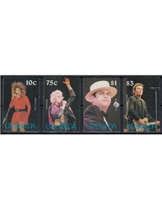 GRENADA 1988 Stelle della canzone (I) 4v MNH**