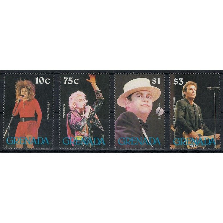 GRENADA 1988 Stelle della canzone (I) 4v MNH**