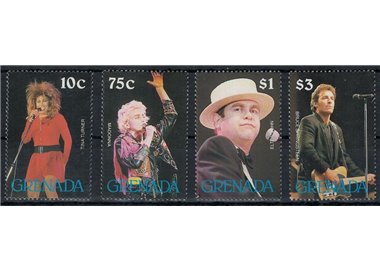 GRENADA 1988 Stars of Song (I) 4v MNH**