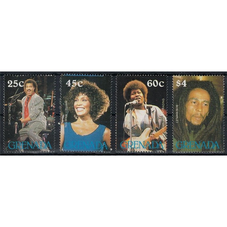 GRENADA 1988 Stelle della canzone (II) 4v MNH**