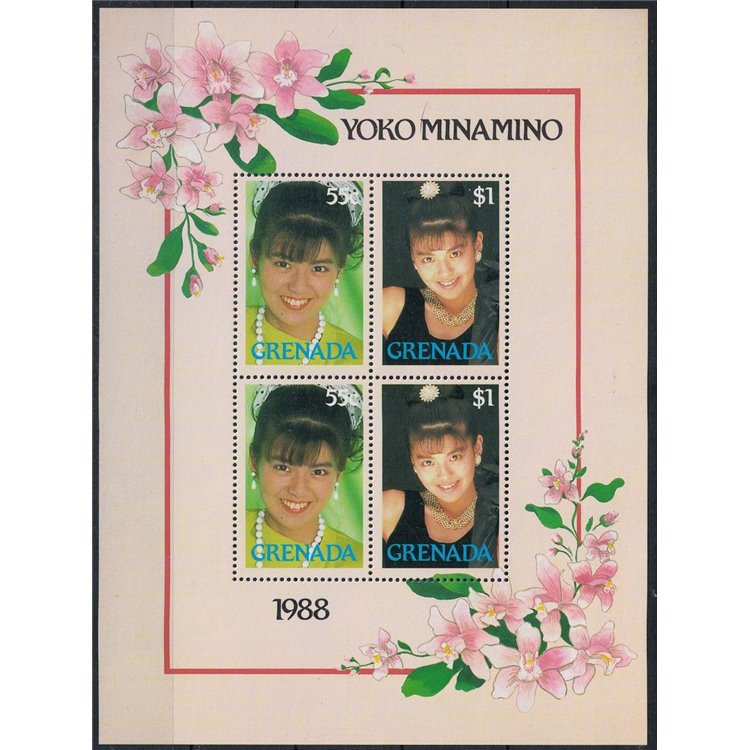 GRENADA 1988 Stars of Song (Yoko Minamino) s/s MNH**