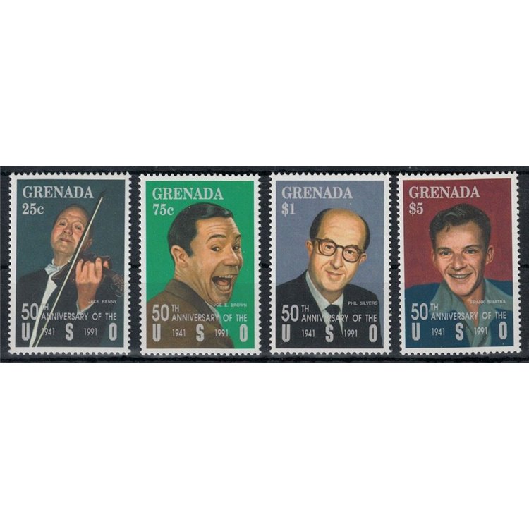 GRENADA 1992 Fiftieth Anniversary USO (I) 4v MNH**