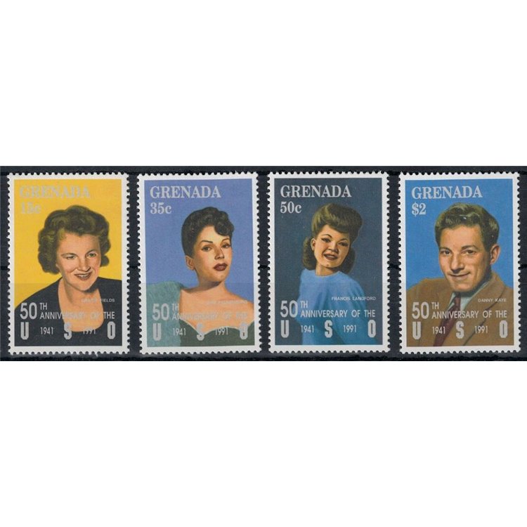 GRENADA 1992 Fiftieth Anniversary of USO (II) 4v MNH**