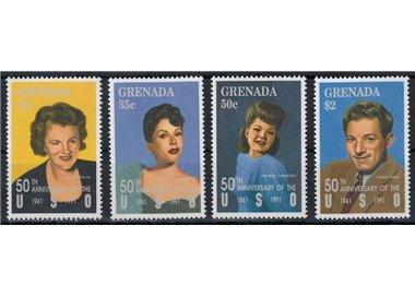 GRENADA 1992 Fiftieth Anniversary of USO (II) 4v MNH**