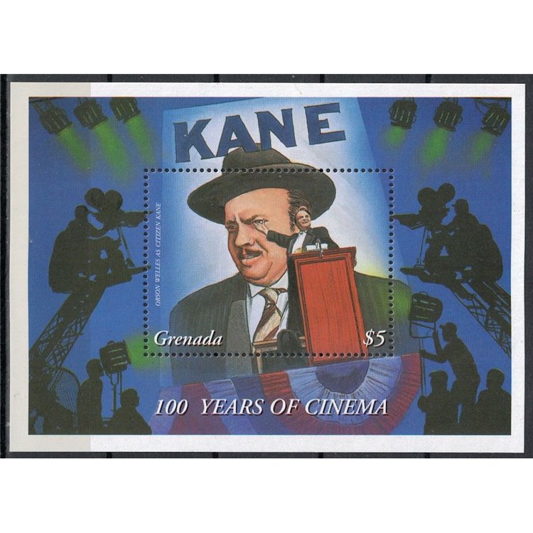GRENADA 1995 Centenario del Cinema, Orson Welles BF MNH**