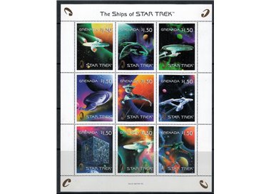 GRENADA 1999 Cinema, Star Trek 9v MNH**