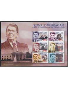 GRENADA 2002 Personalità, Ronald Reagan 6v MNH**