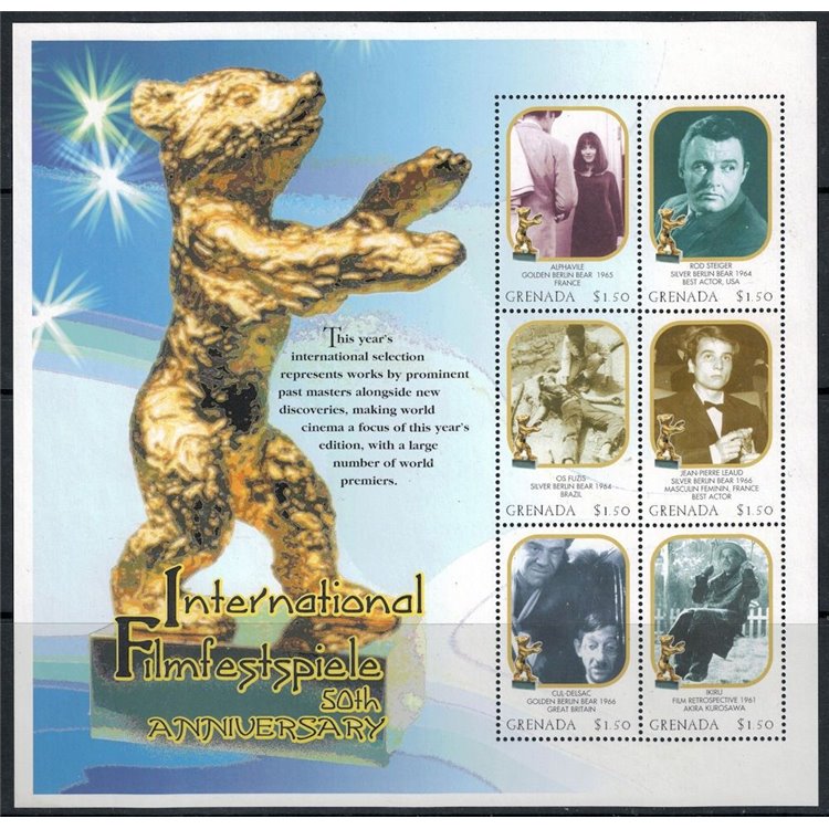 GRENADA 2000 Festival Internazionale del Film 6v MNH**