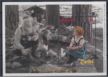 GRENADA 2000 Cinema (Heidi) Shirley Temple s/s MNH**