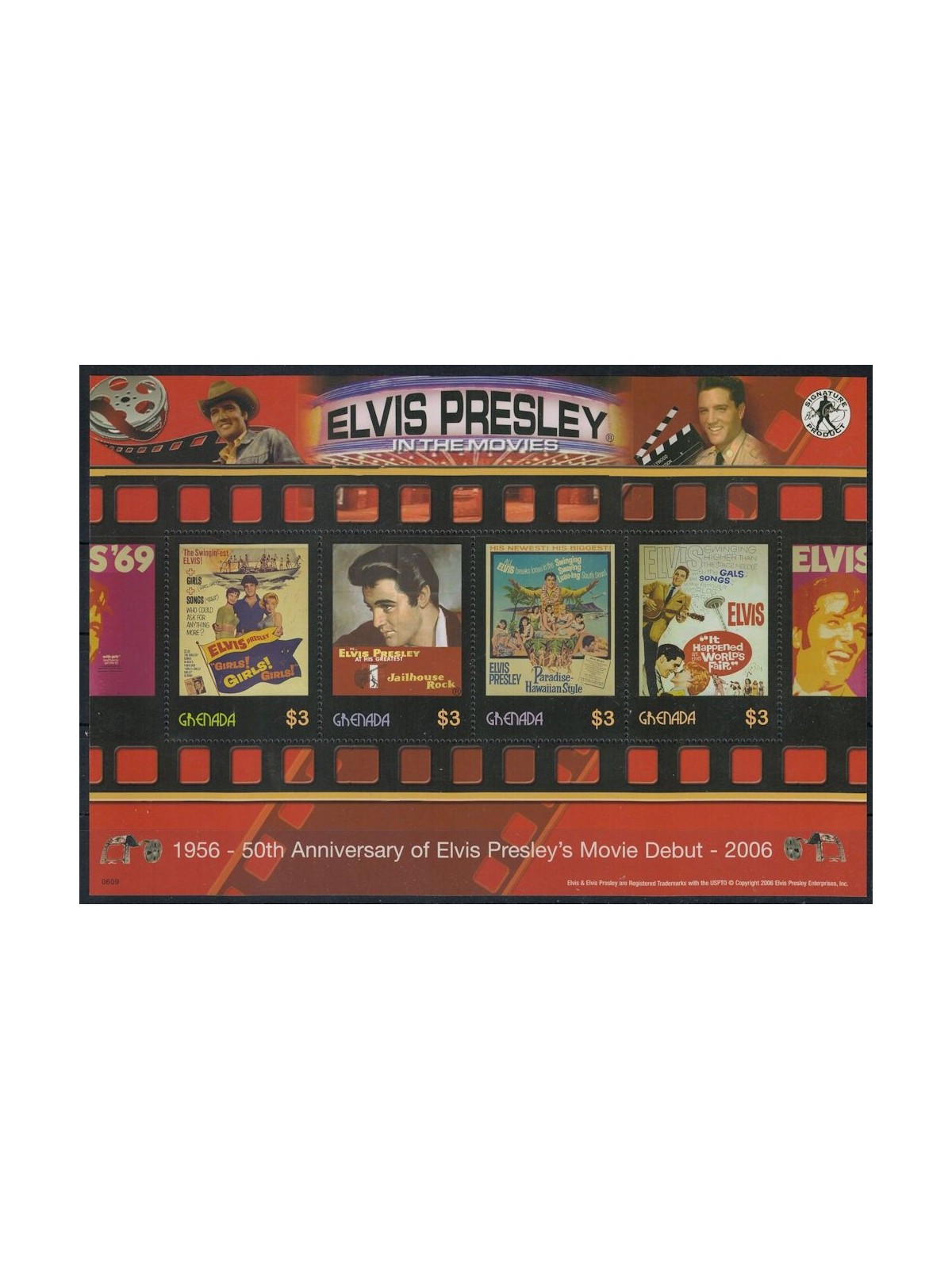 GRENADA 2006 Elvis Presley 4v MNH**