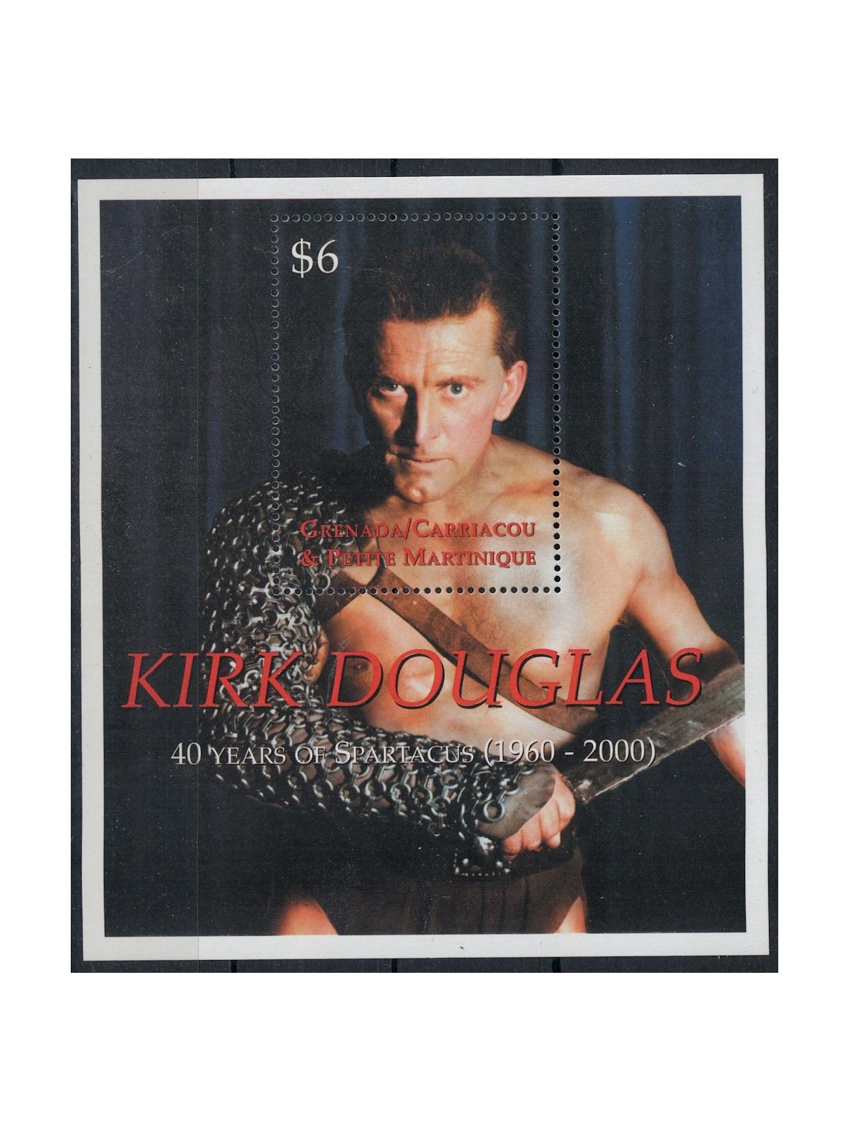 GRENADA GRENADINES 1999 Kirk Douglas s/s MNH**