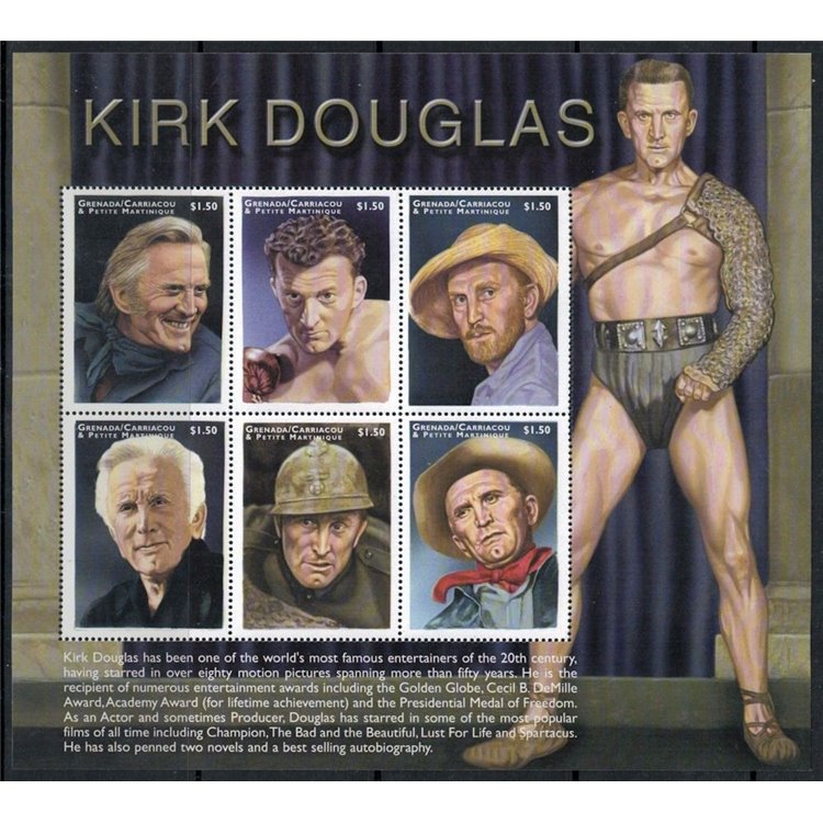 GRENADA GRENADINES 1999 Kirk Douglas 6v MNH**