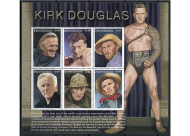 GRENADA GRENADINES 1999 Kirk Douglas 6v MNH**