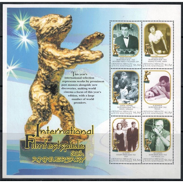 GRENADA GRENADINES 2000 Festival Internazionale del Film 6v MNH**