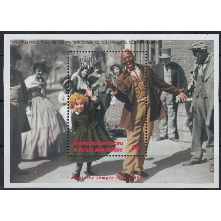 GRENADA GRENADINES 2001 Shirley Temple, The Littlest Rebel s/s MNH**
