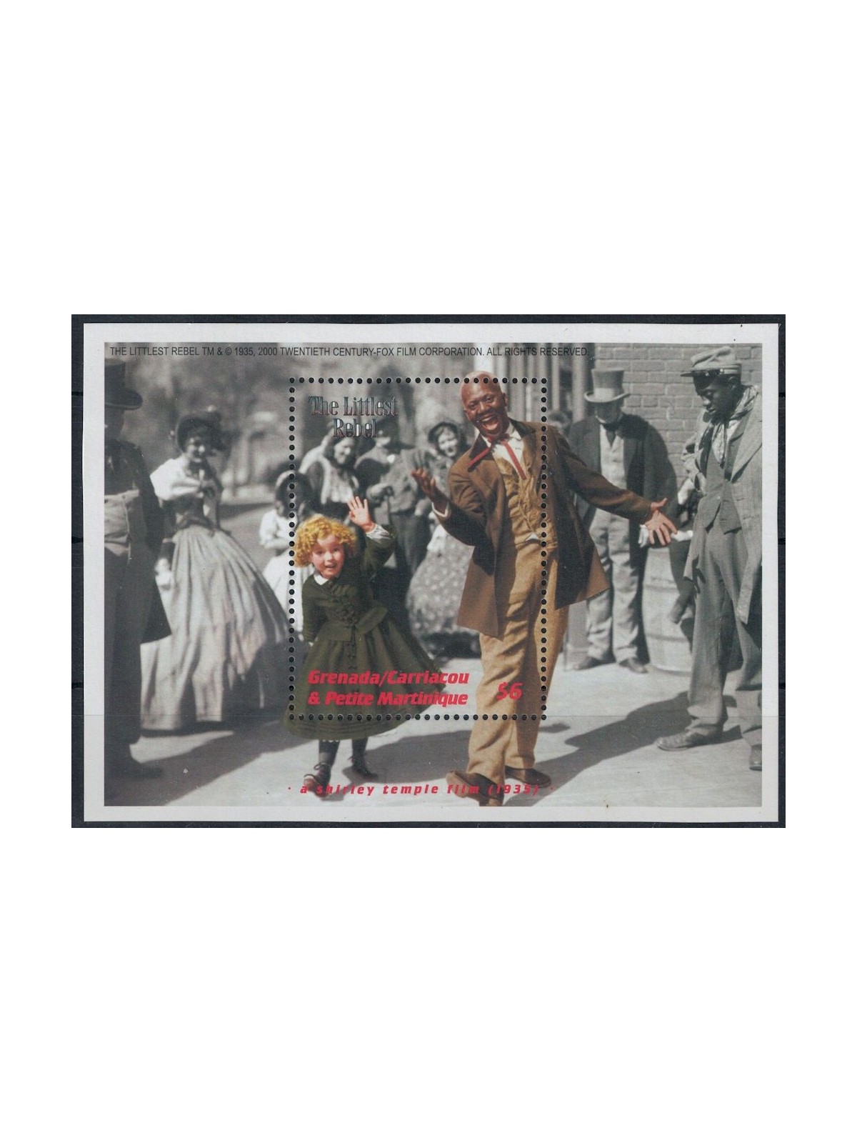 GRENADA GRENADINES 2001 Shirley Temple, The Littlest Rebel s/s MNH**