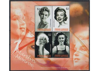 GRENADA GRENADINES 2004 Marilyn Monroe (I) 4v MNH**