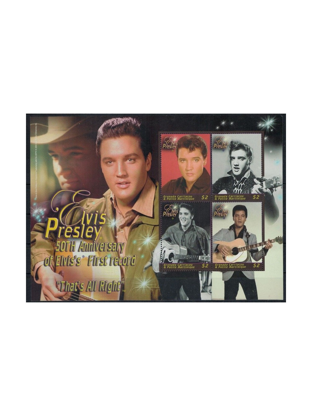 GRENADA GRENADINES 2004 Elvis Presley (I) 4v MNH**