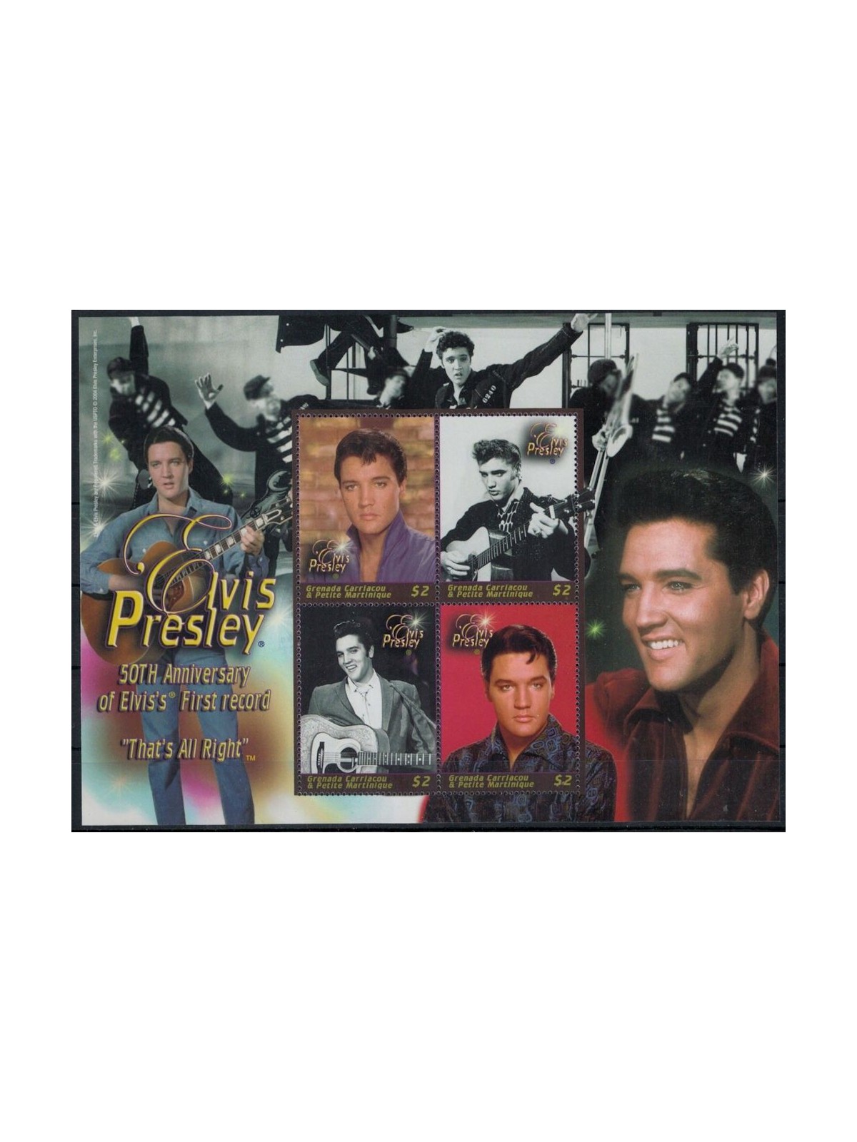 GRENADA GRENADINES 2004 Elvis Presley (II) 4v MNH**