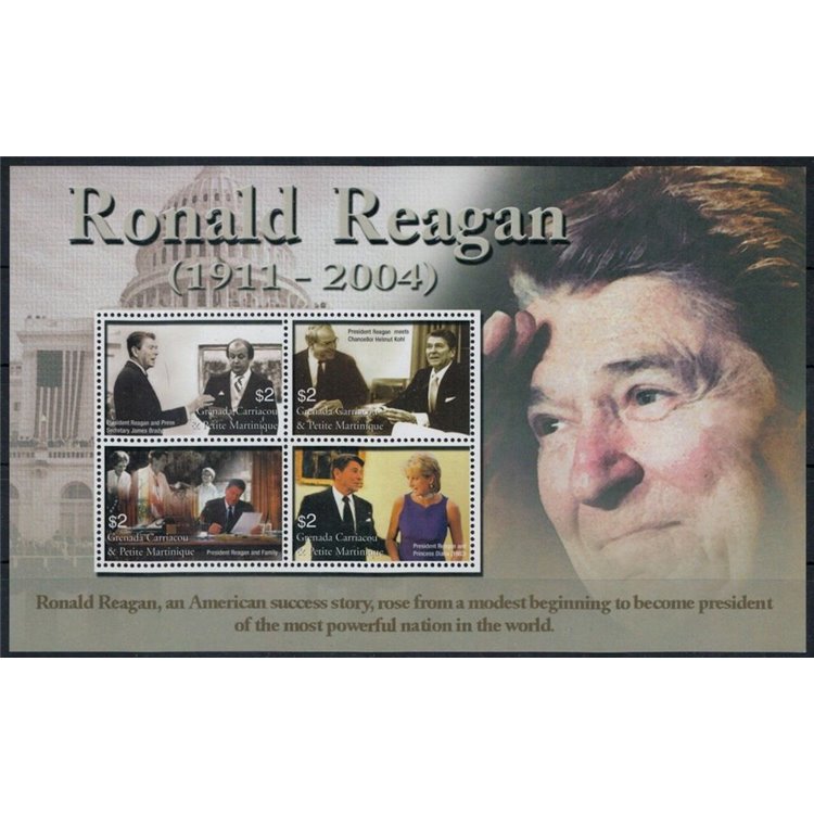 GRENADA GRENADINES 2004 Ronald Reagan 4v MNH**