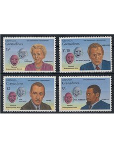 GRENADA GRENADINES 1989 William Shakespeare 4v MNH**