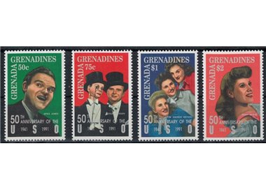 GRENADA GRENADINES 1992 Fiftieth Anniversary USO (I) 4v MNH**