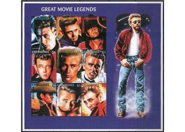 GRENADA GRENADINES 1997 Homage to James Dean 9v MNH**
