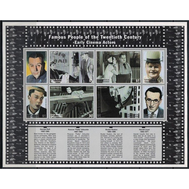 GRENADA GRENADINES 1999 Actors of the 20th Century (II) 8v MNH**