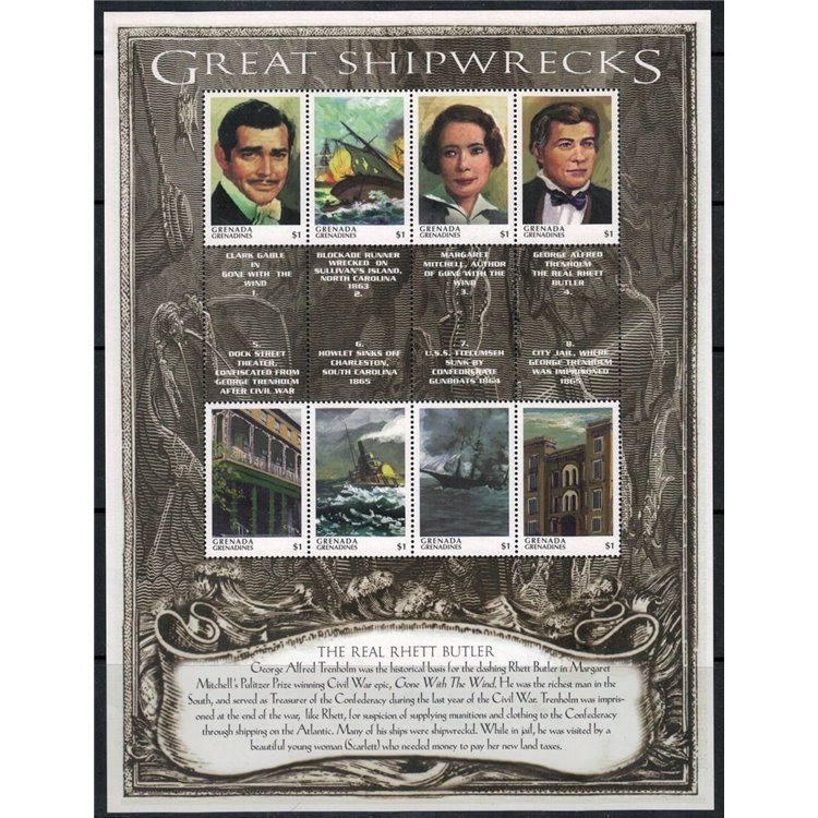 GRENADA GRENADINES 1999 The Great Shipwrecks 8v MNH**