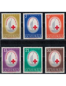 GUATEMALA 1964 Red Cross 6v MNH**