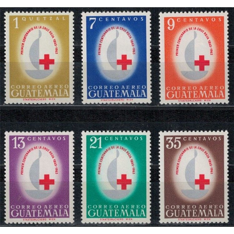 GUATEMALA 1964 Croce Rossa 6v MNH**