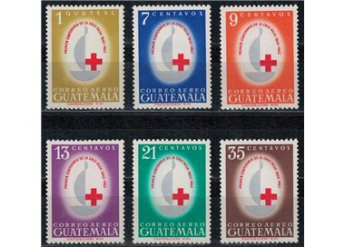 GUATEMALA 1964 Croce Rossa 6v MNH**