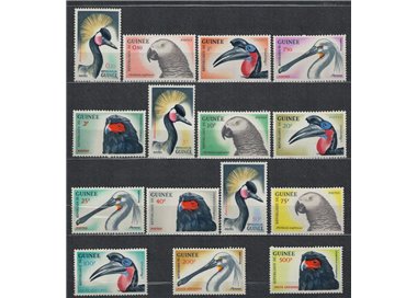 GUINEA 1962 Fauna, birds 15v MNH**