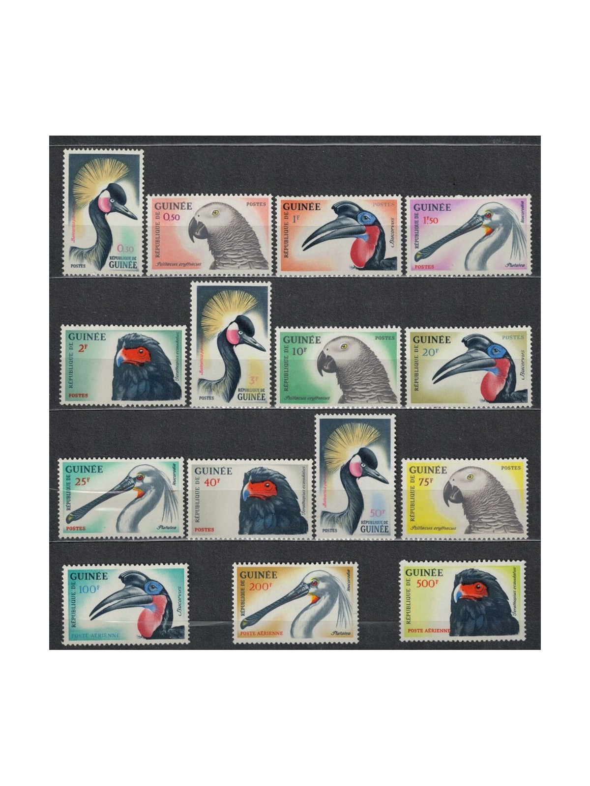 GUINEA 1962 Fauna, birds 15v MNH**