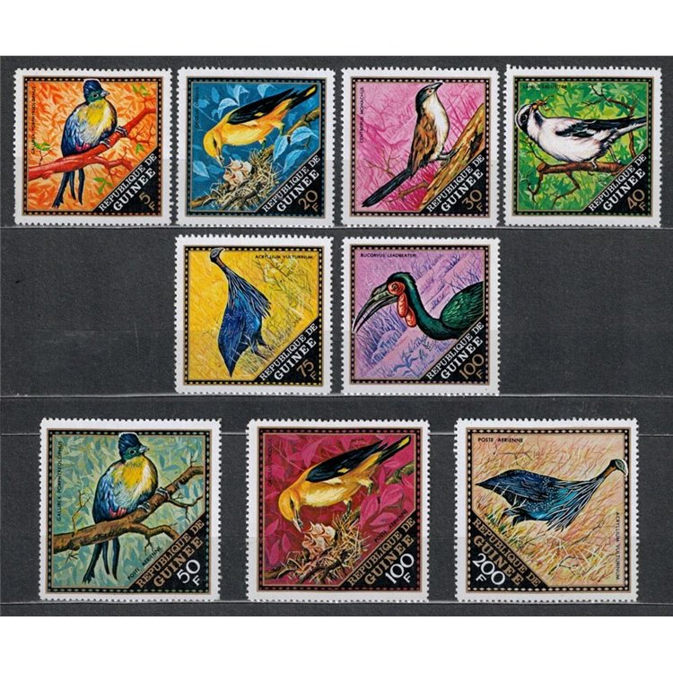 GUINEA 1971 Uccelli - Birds 9v MNH**