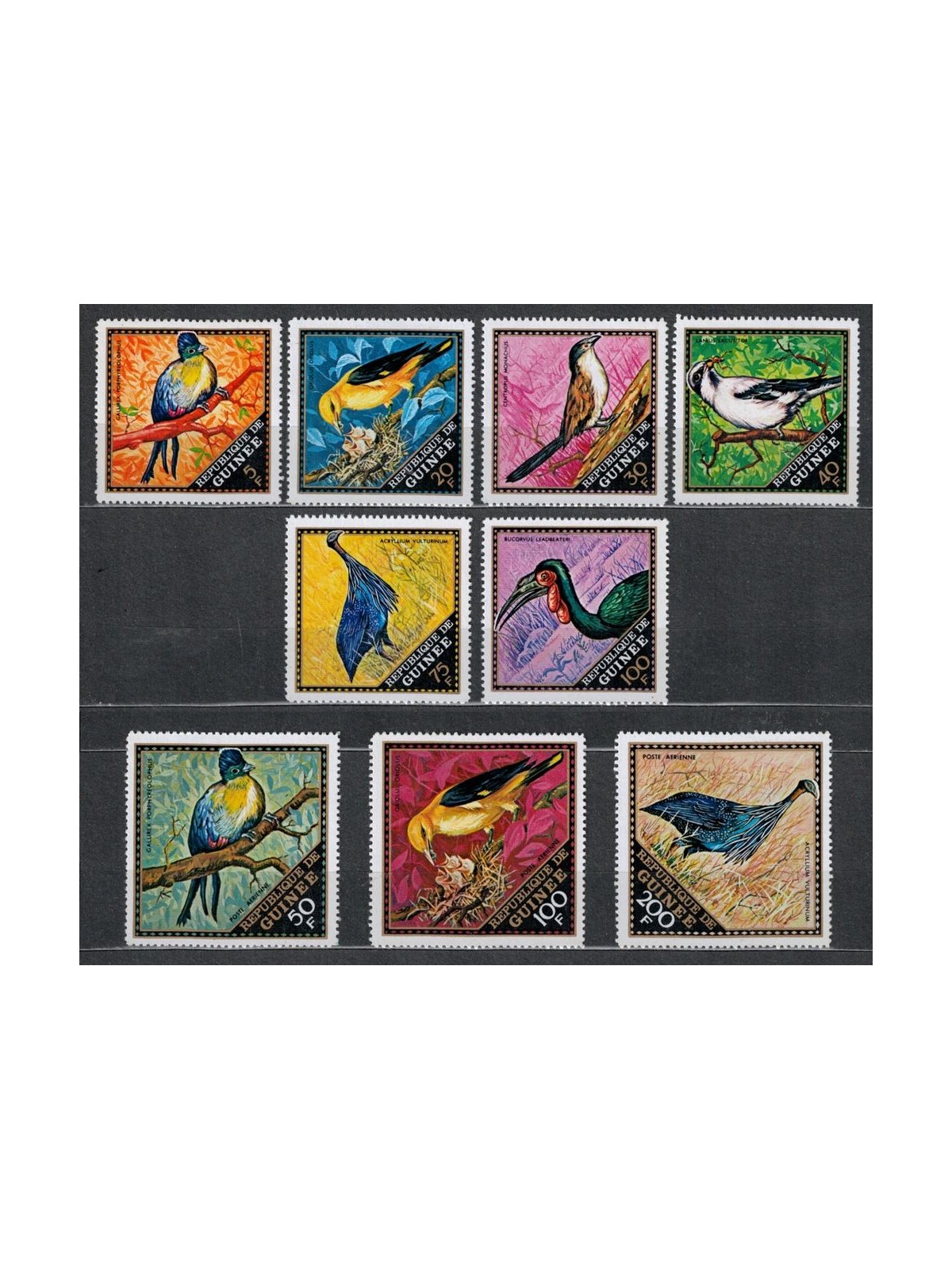 GUINEA 1971 Birds 9v MNH**