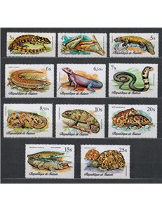GUINEA 1977 Reptiles 11v MNH**