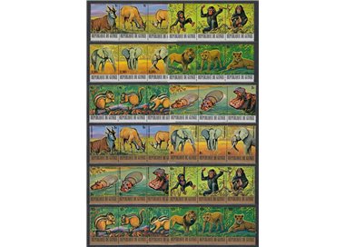GUINEA 1977 Animali - Animals 36v MNH**