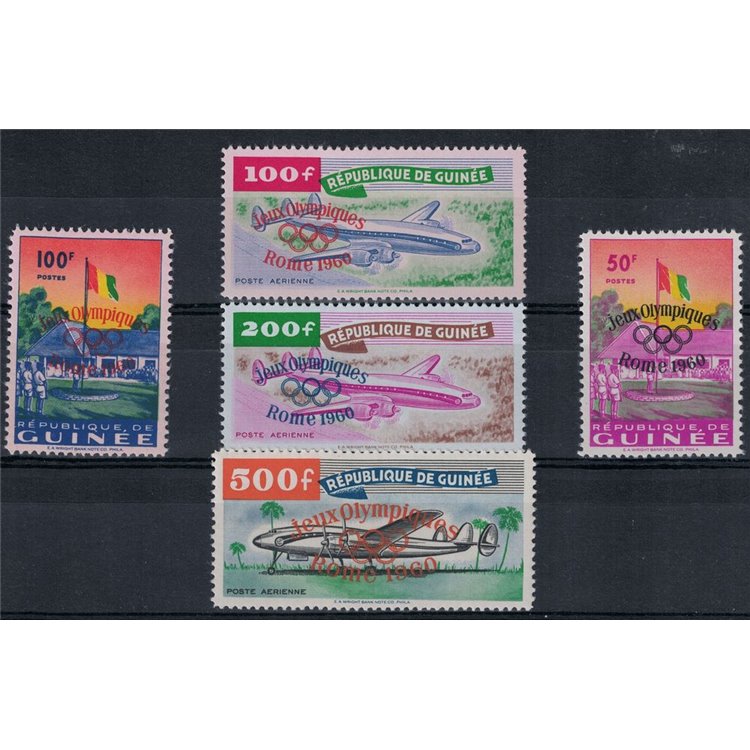 GUINEA 1960 Giochi olimpici di Roma 5v MNH**