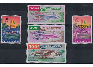 GUINEA 1960 Olympic Games in Rome 5v MNH**
